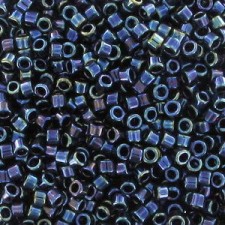 Miyuki Delica Perlen 11/0 - Opaque Metallic Gunmetal Iris DB-6